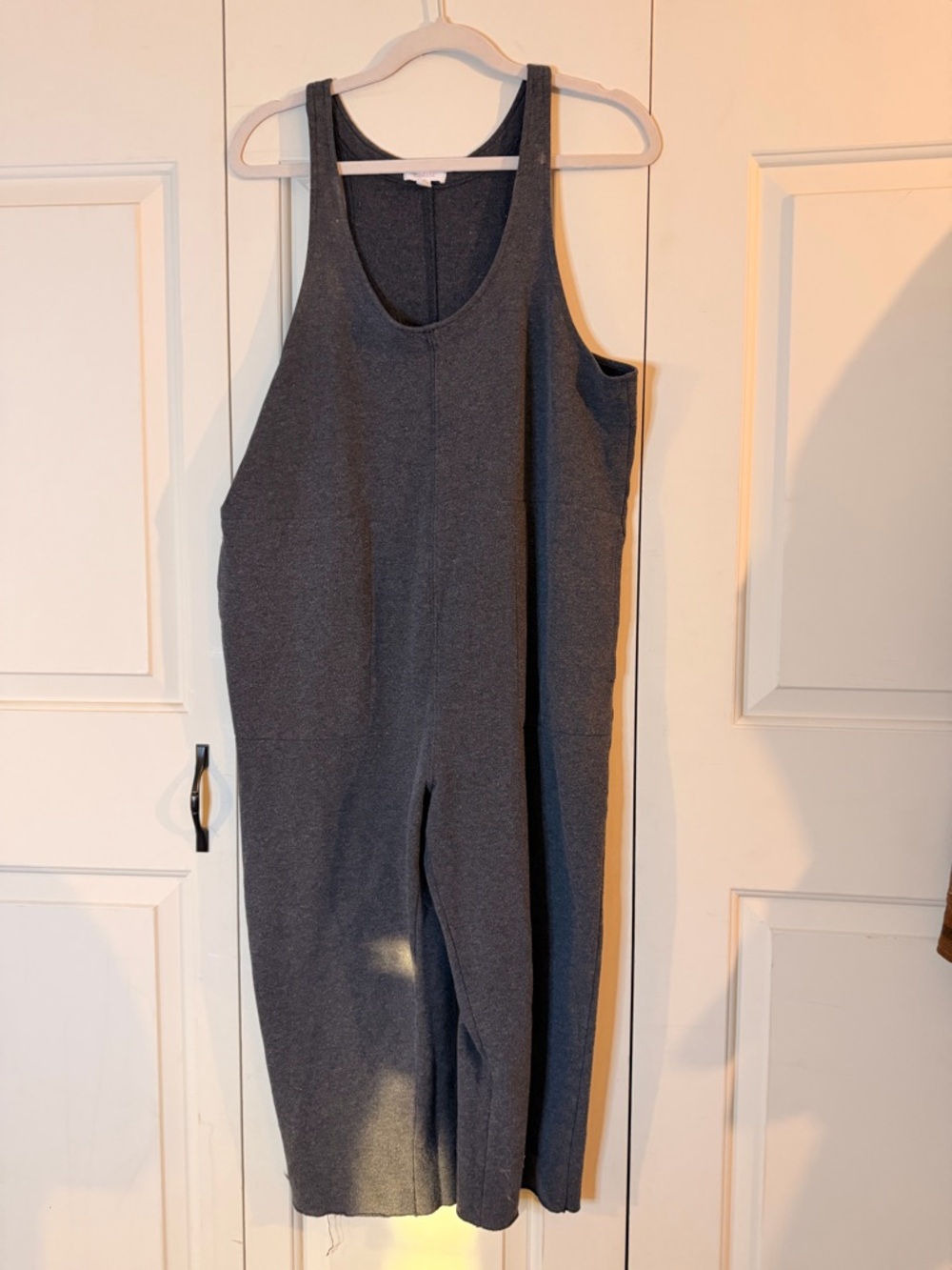 Colsie Dark Gray Sleeveless Jumpsuit